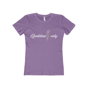 Goddess Body Women's The Boyfriend Tee (white print)