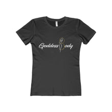 Load image into Gallery viewer, Goddess Body Women&#39;s The Boyfriend Tee (white print)
