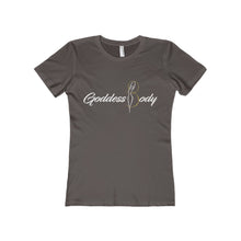 Load image into Gallery viewer, Goddess Body Women&#39;s The Boyfriend Tee (white print)
