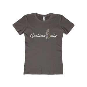 Goddess Body Women's The Boyfriend Tee (white print)