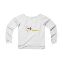 Load image into Gallery viewer, Body of a Goddess Women&#39;s Sponge Fleece Wide Neck Sweatshirt
