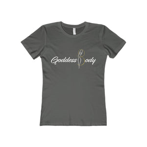 Goddess Body Women's The Boyfriend Tee (white print)