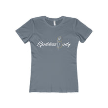 Load image into Gallery viewer, Goddess Body Women&#39;s The Boyfriend Tee (white print)
