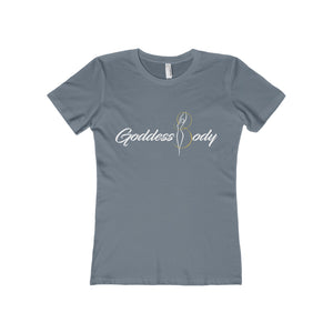 Goddess Body Women's The Boyfriend Tee (white print)