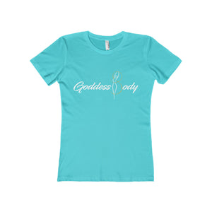 Goddess Body Women's The Boyfriend Tee (white print)