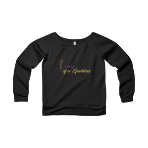 Body of a Goddess Women's Sponge Fleece Wide Neck Sweatshirt