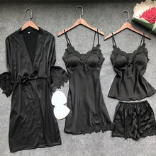 Load image into Gallery viewer, Goddess 4 Pieces Women  Nightwear Sets
