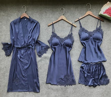 Load image into Gallery viewer, Goddess 4 Pieces Women  Nightwear Sets
