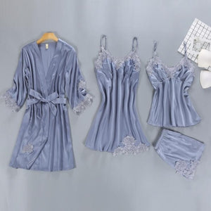 Goddess 4 Pieces Women  Nightwear Sets