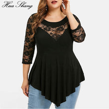 Load image into Gallery viewer, Floral Lace Hollow Goddess Blouse
