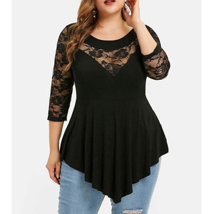 Floral Lace Hollow Goddess Blouse