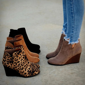 Ankle Boots w/ Wedge Heel