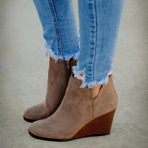 Ankle Boots w/ Wedge Heel