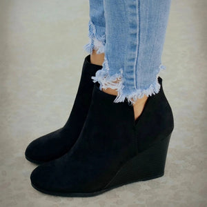 Ankle Boots w/ Wedge Heel