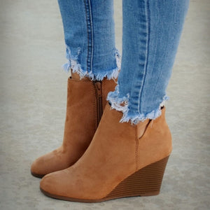 Ankle Boots w/ Wedge Heel