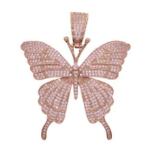 Load image into Gallery viewer, Cuban Link Butterfly Pendant Necklace
