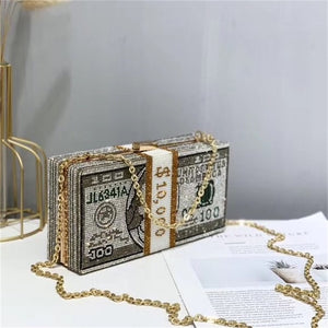 Stacks Only Crystal Luxury Clutch