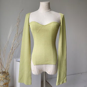 Goddess cashmere square body suit