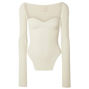 Goddess cashmere square body suit