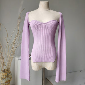 Goddess cashmere square body suit