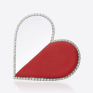 Goddess Diamond Red Heart Clutch