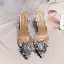 Load image into Gallery viewer, Goddess Crystal Clear Cup High Heel Shoes
