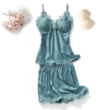 Load image into Gallery viewer, Goddess 5 Piece Satin Sleepwear Sets
