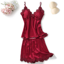 Load image into Gallery viewer, Goddess 5 Piece Satin Sleepwear Sets
