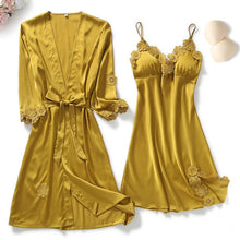 Load image into Gallery viewer, Goddess 5 Piece Satin Sleepwear Sets
