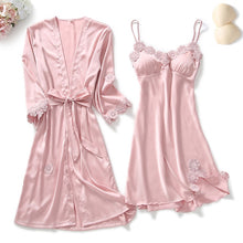 Load image into Gallery viewer, Goddess 5 Piece Satin Sleepwear Sets
