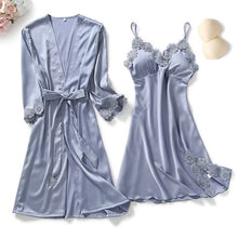 Load image into Gallery viewer, Goddess 5 Piece Satin Sleepwear Sets
