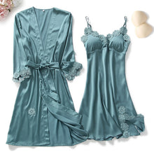 Load image into Gallery viewer, Goddess 5 Piece Satin Sleepwear Sets
