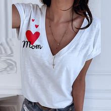 Load image into Gallery viewer, Women&#39;s Shirt Elegant V Neck Eyes Print
