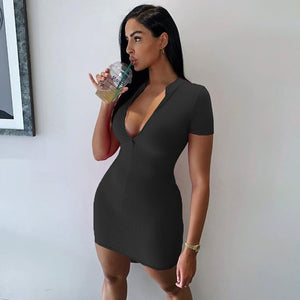 Fall Into You Bodycon Ribbed Dress