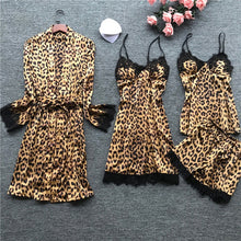 Load image into Gallery viewer, Leopard Goddess mix and match Satin Sleepwear
