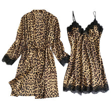 Load image into Gallery viewer, Leopard Goddess mix and match Satin Sleepwear
