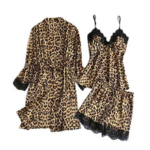 Load image into Gallery viewer, Leopard Goddess mix and match Satin Sleepwear
