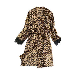 Leopard Goddess mix and match Satin Sleepwear