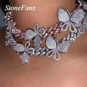 Bling Goddess Butterfly Choker