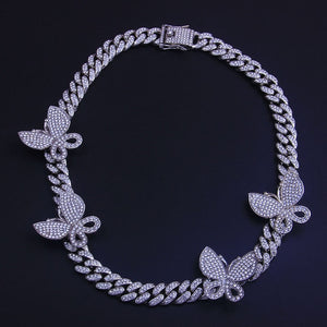 Bling Goddess Butterfly Choker