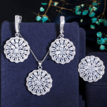 Load image into Gallery viewer, Cubic Zirconia Stone Earrings , Necklace and Ring
