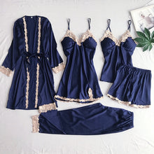 Load image into Gallery viewer, Satin Goddess Lace Nightwear Sets
