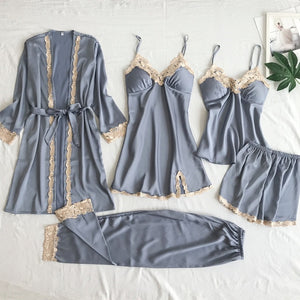 Satin Goddess Lace Nightwear Sets