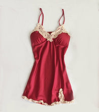 Load image into Gallery viewer, Satin Goddess Lace Nightwear Sets
