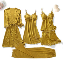 Load image into Gallery viewer, Satin Goddess Lace Nightwear Sets
