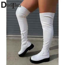 Load image into Gallery viewer, DORATASIA Brand Platform Thigh High Boots
