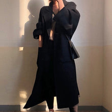 Load image into Gallery viewer, Elegant Solid Long Wool Coat
