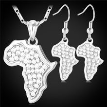 Load image into Gallery viewer, Africa Drip Pendant Necklace &amp; Earrings
